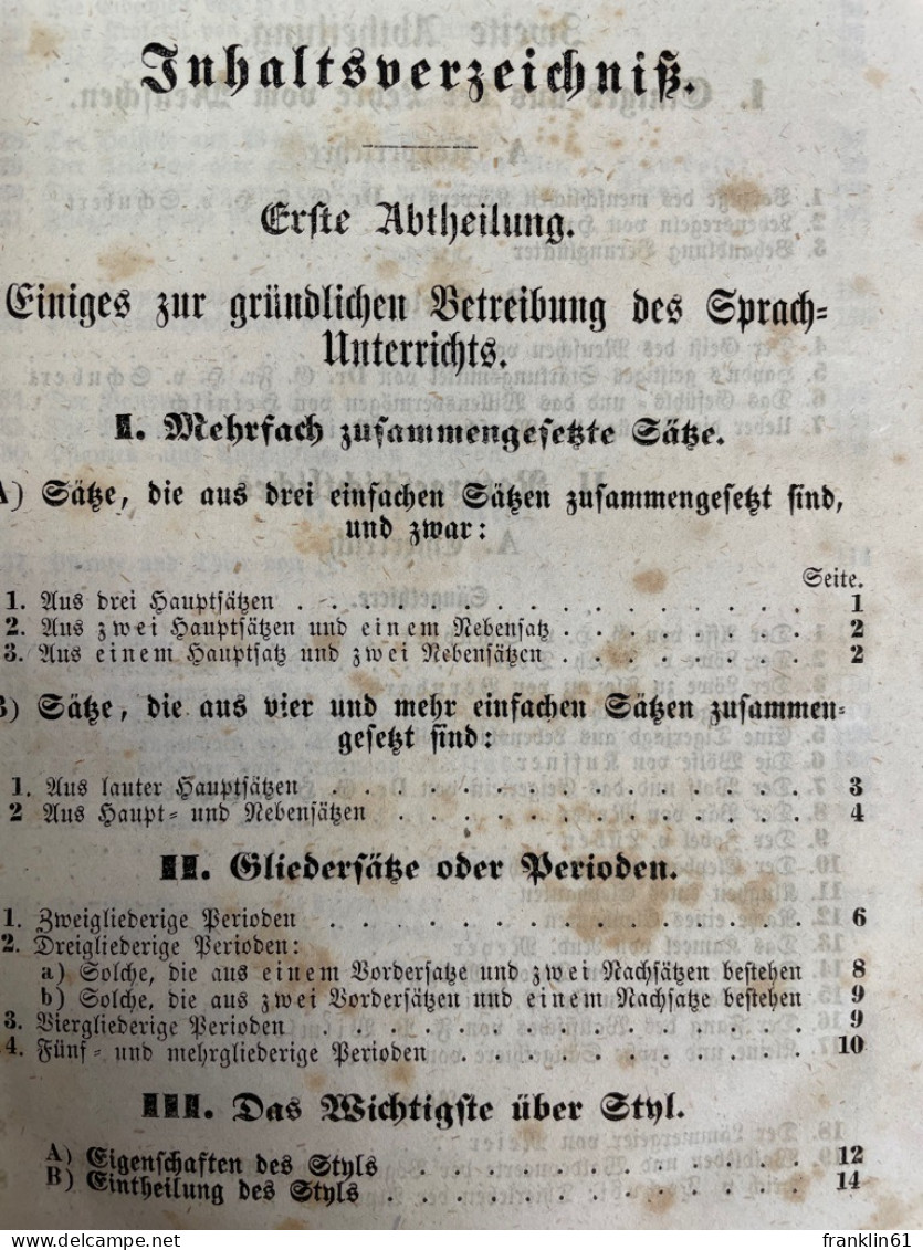 Drittes Sprach- Und Lesebuch. Ein Lesebuch Für Die Oberklasse Der Volksschule Und Für Die Unteren Klassen Höhe - School Books