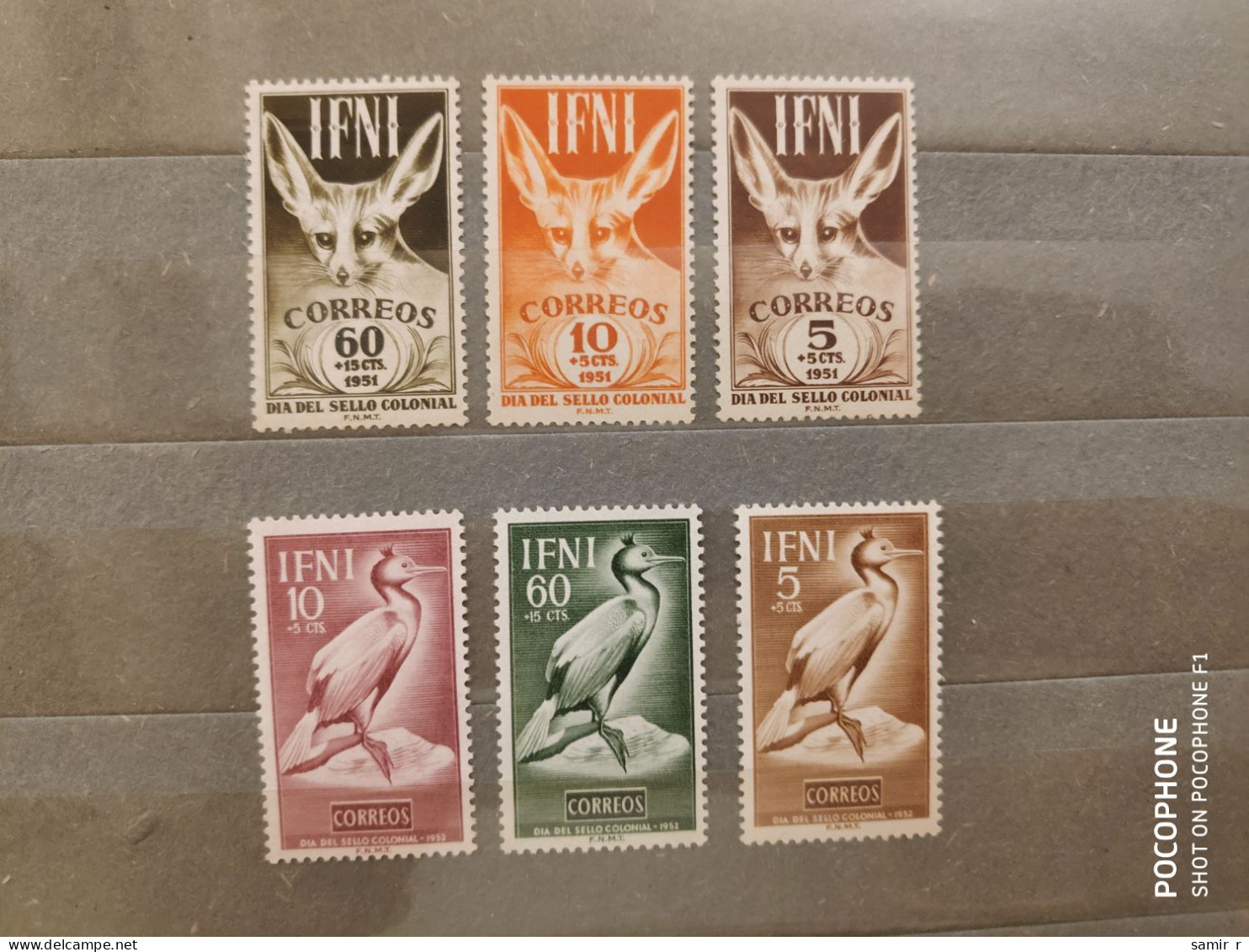 1952 Ifni	Birds Animals (F4) - Ifni