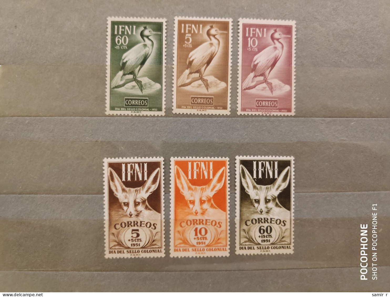 1952 Ifni	Birds Animals (F4) - Ifni