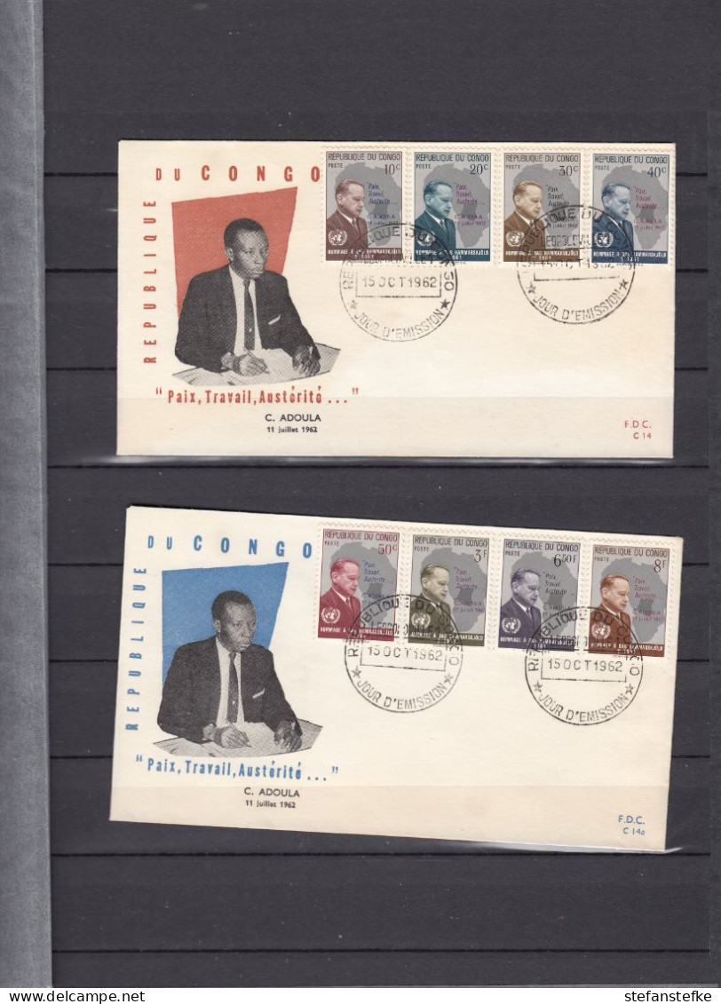 Congo République: Ocb Nr:  465 - 472 FDC (zie Scan) - Storia Postale