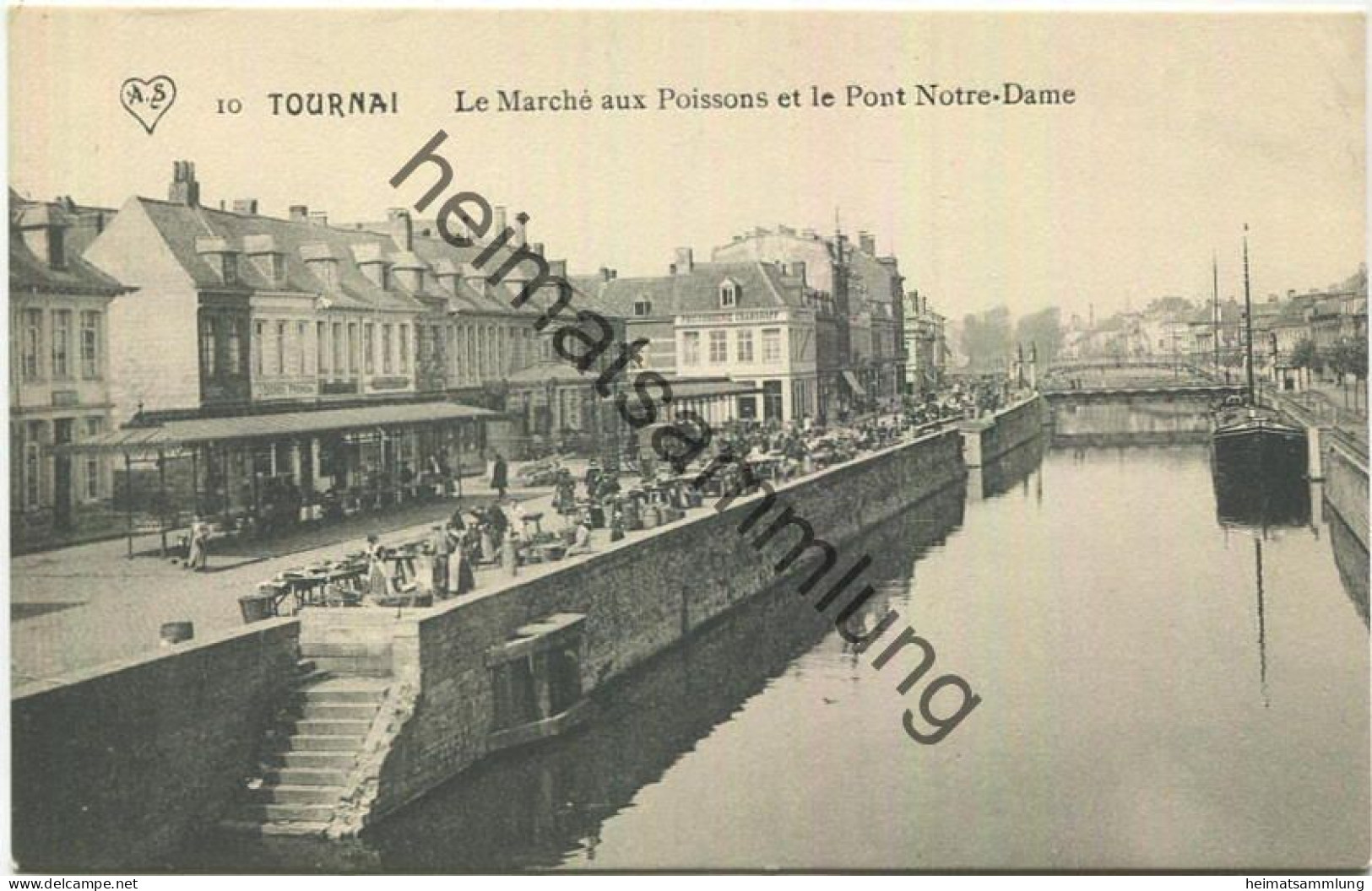 Tournai - Le Marche Aux Poissons Et Le Pont Notre-Dame - Doornik