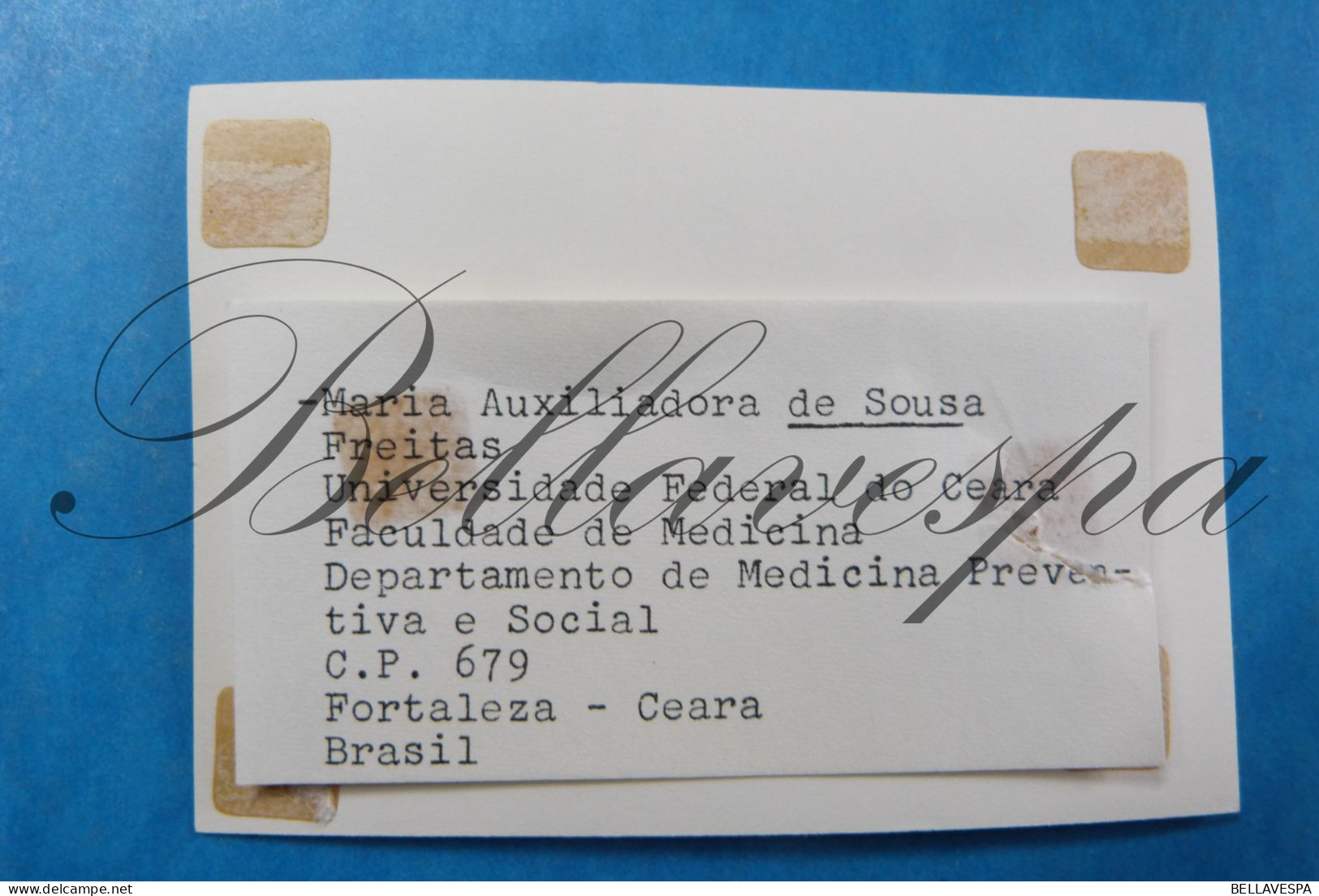 M.Auxiliadora De Sousa, Univ Federal Do Ceaa Medicine Brasil Healt  Development Antw-Leiden-Amsterdam 1971-72 - Gesundheit