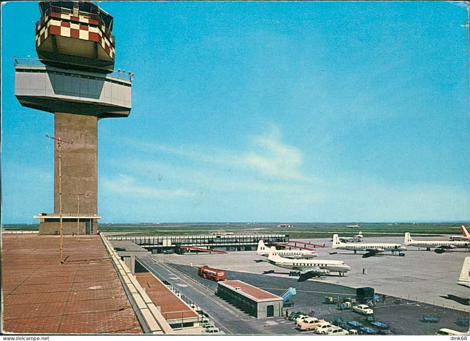 FIUMICINO ( ROMA ) AIRPORT / AEROPORTO INTERNAZIONALE DI ROMA LEONARDO DA VINCI - EDIZ. OTO - SPEDITA 1964 (15801) - Fiumicino