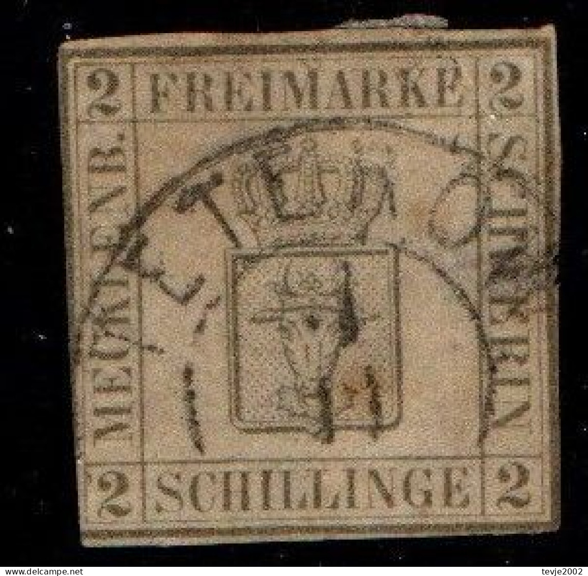 Mecklenburg Schwerin 1867 - Mi.Nr. 6 B - Gestempelt Used - Mit Attest - Mecklenbourg-Schwerin