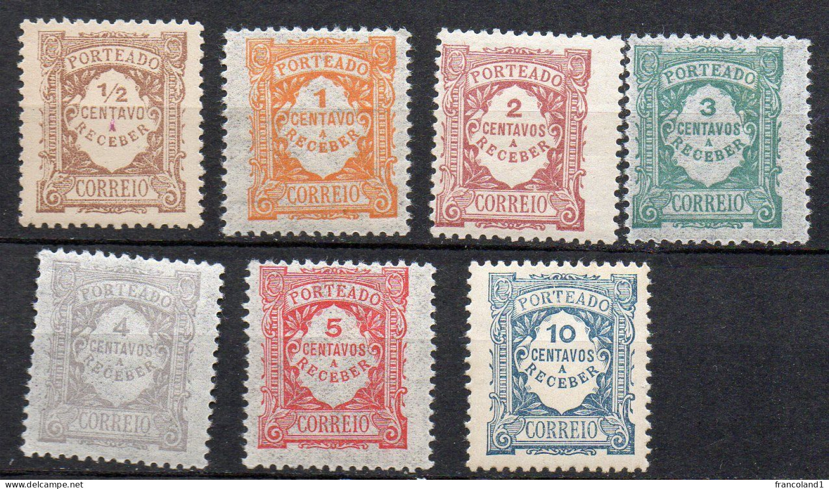 1915 Portogallo Segnatasse In Centavos Serie Completa MLH* MNH** - Ongebruikt