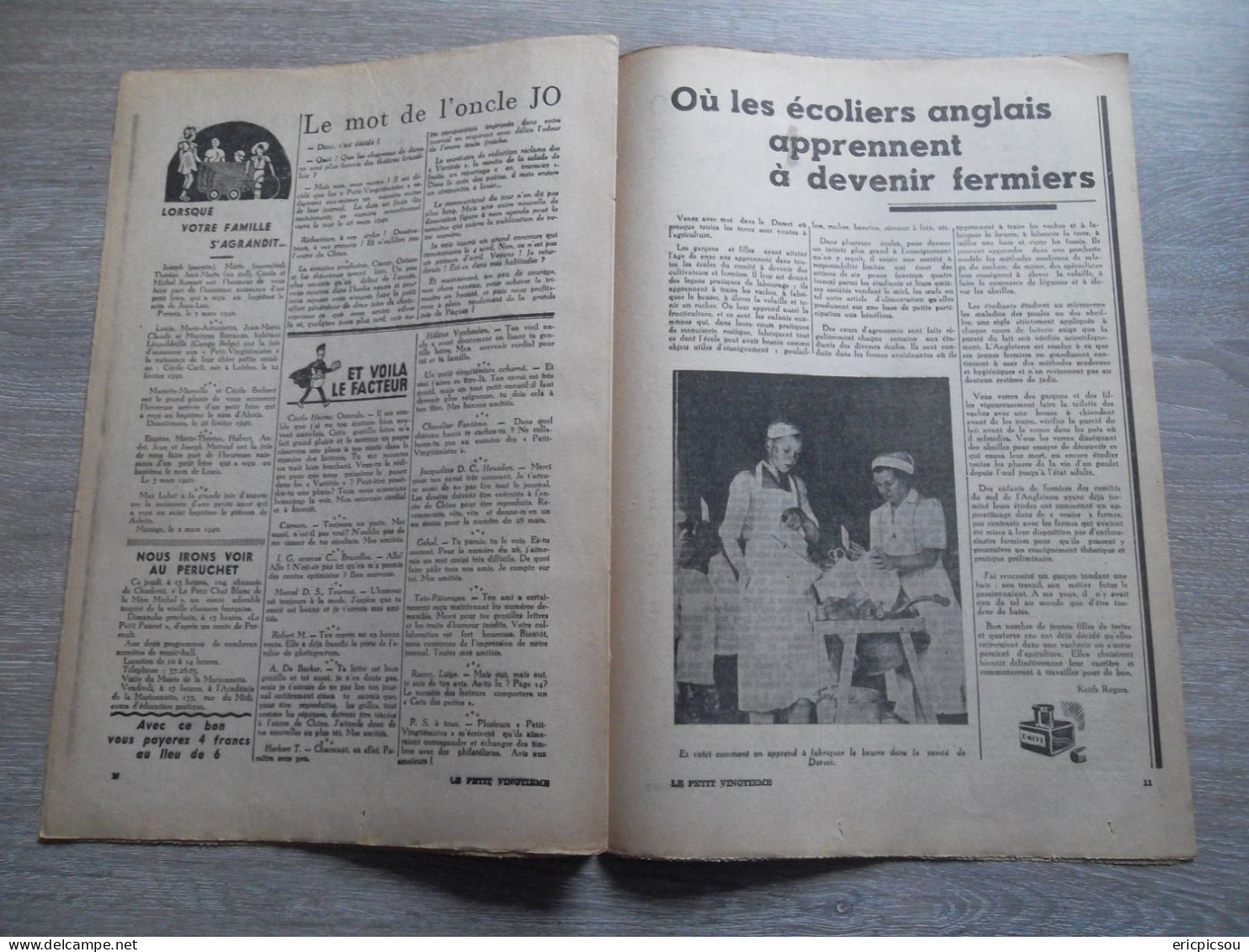 Le Petit Vingtième ANNEE 1940 RARE !  ( Voir Détails )