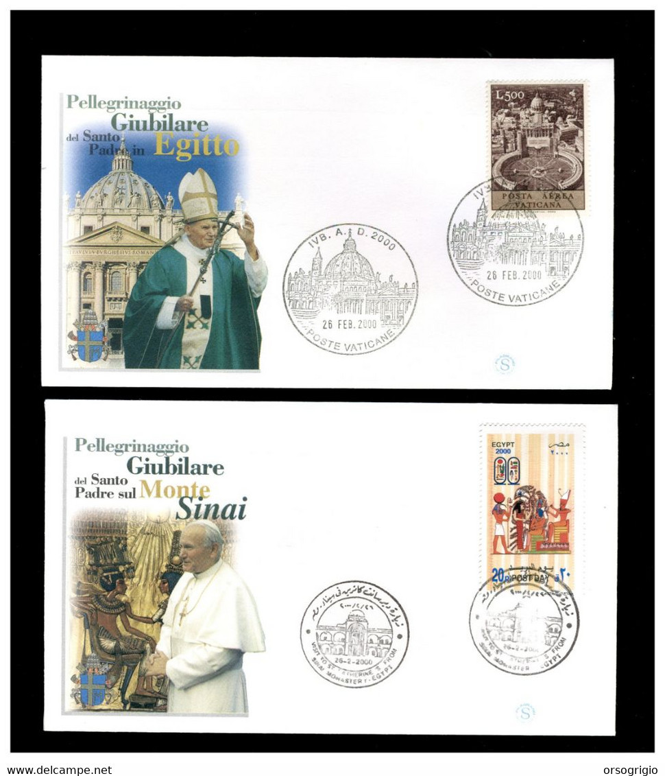 VATICANO - VIAGGI DEL PAPA - 2000 - Viaggio di S.S. GIOVANNI PAOLO II in Egitto e in Israele e Giordania  -   Filagrano