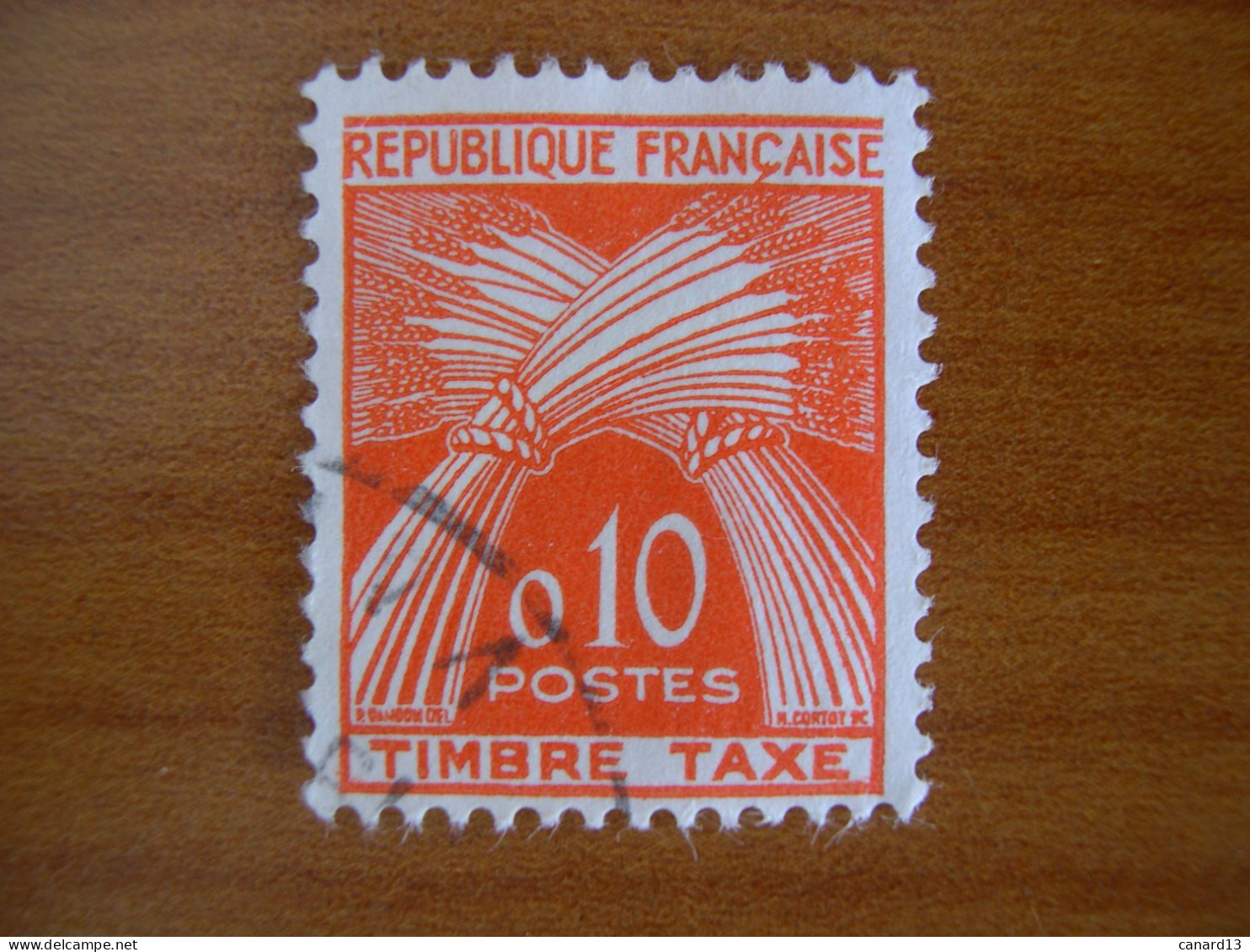 France  Taxe 91 Obl - 1960-.... Afgestempeld