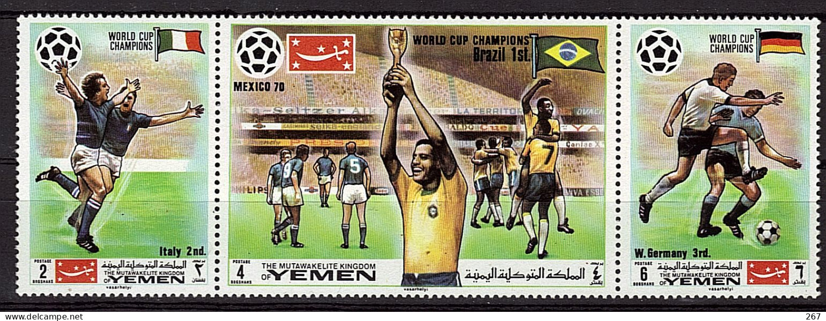 YEMEN    N°   * *     Cup 1970   Football  Soccer  Fussball Bresil Allemagne Italie - 1970 – Mexico