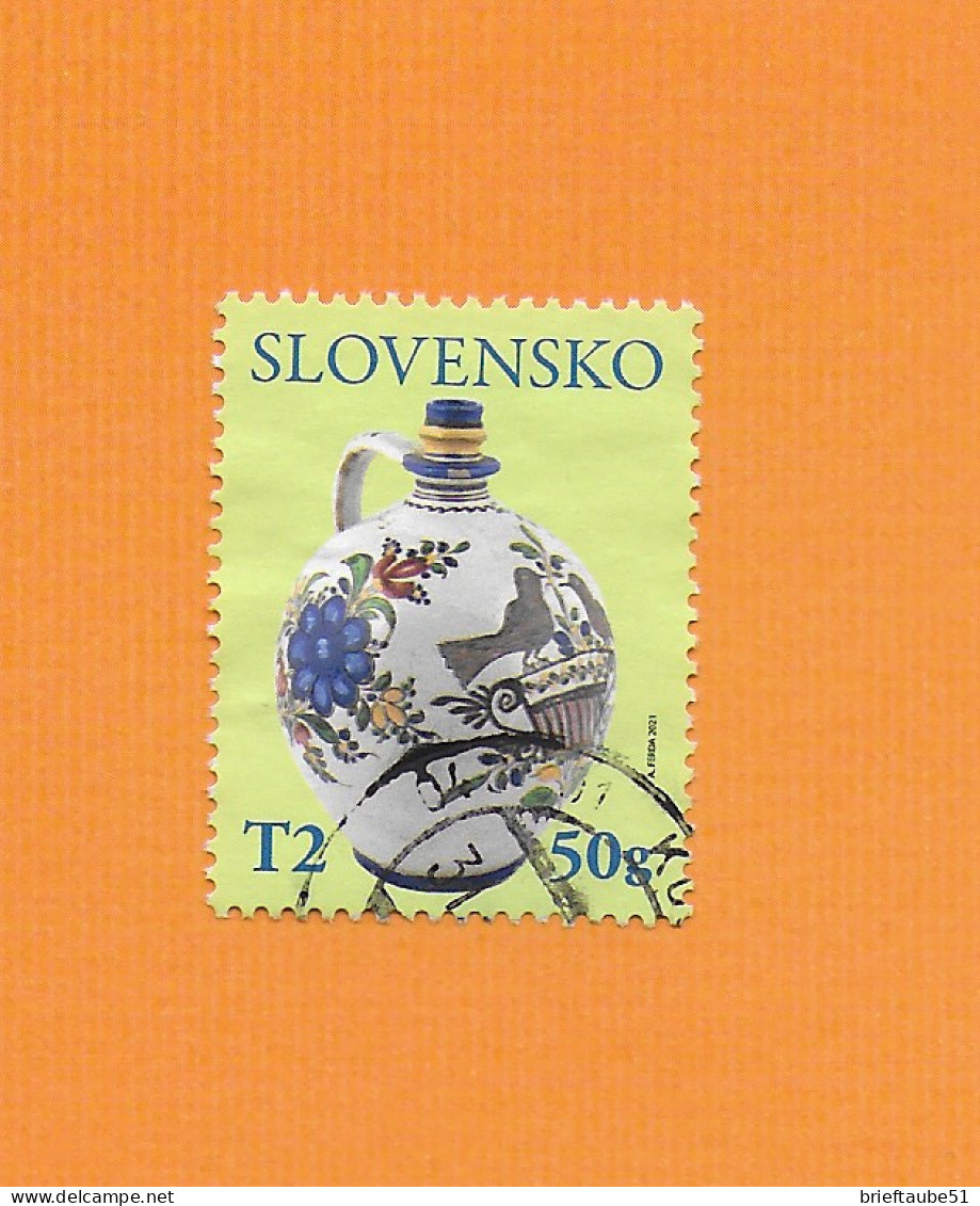 SLOVAKIA REPUBLIC 2021  Gestempelt°Used   "OSTERN * KERAMIKVASE * KUNSTHANDWERK" - Used Stamps