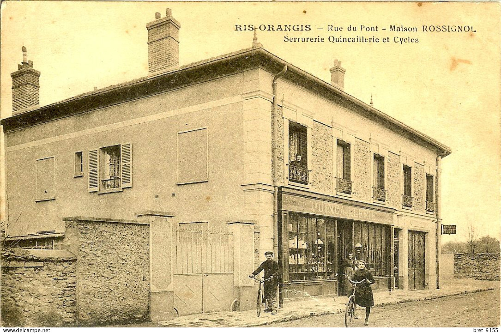 91 RIS ORANGIS RUE DU PONT SERRURERIE QUINCAILLERIE ET CYCLES MAISON ROSSIGNOL - Ris Orangis