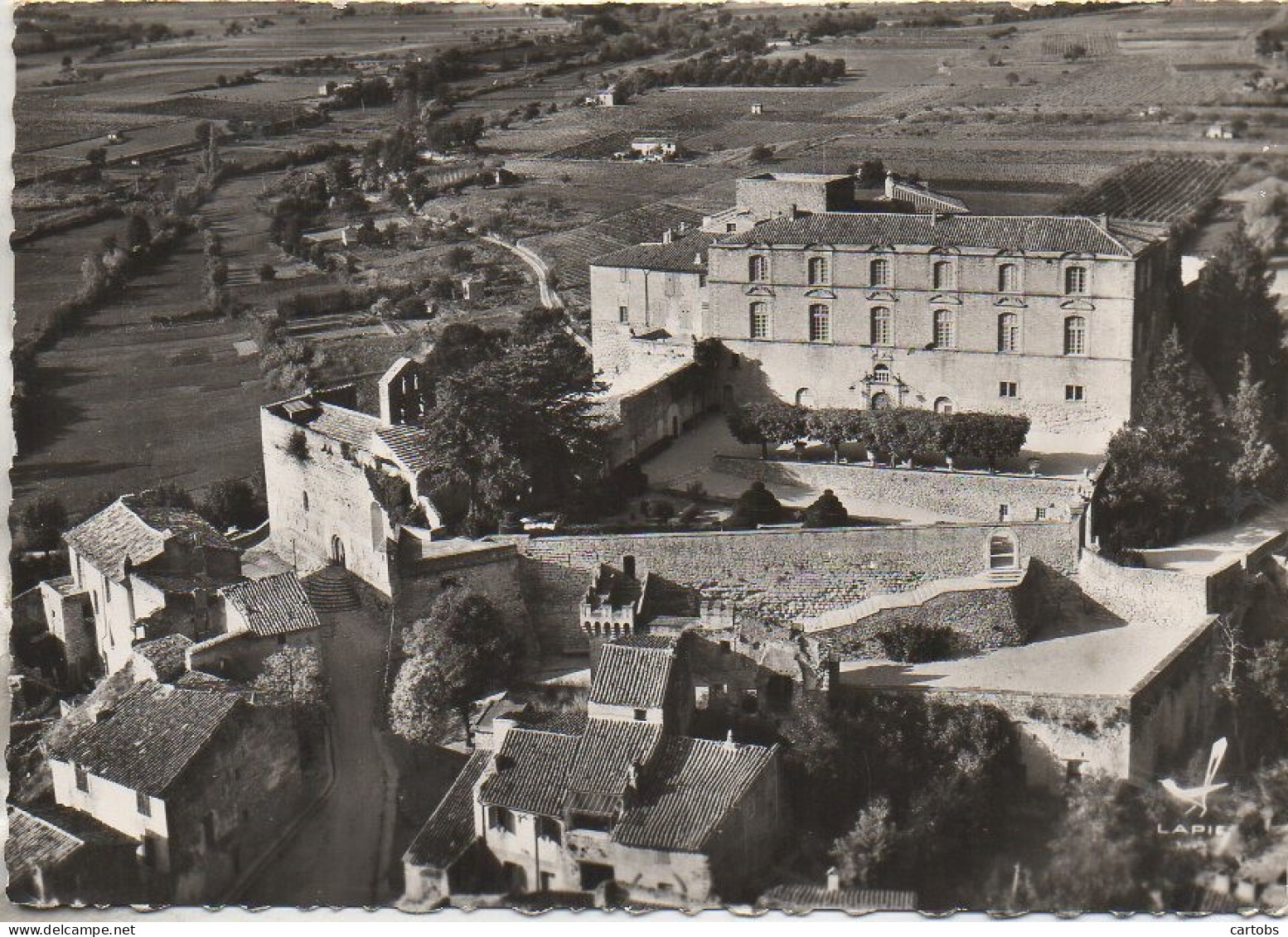 84 ANSOUIS  Le Château Vue Aérienne - Ansouis