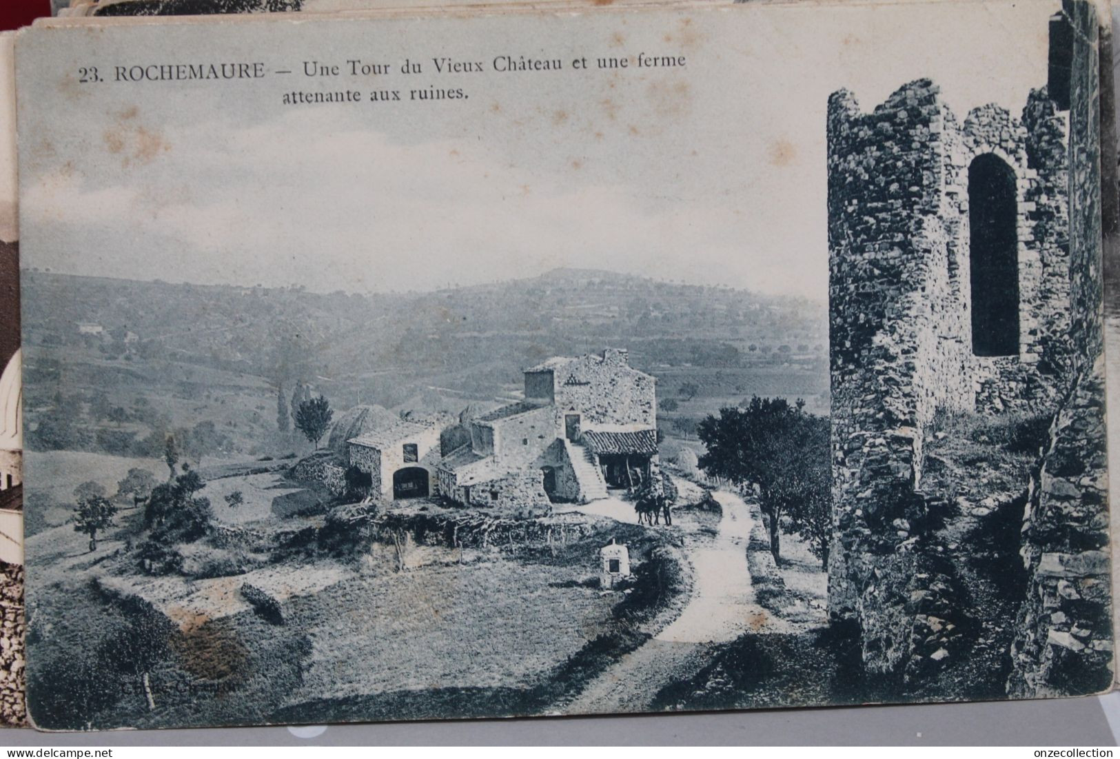 ROCHEMAURE    -     VIEUX  CHATEAU  ET  FERME         -          1914 - Rochemaure