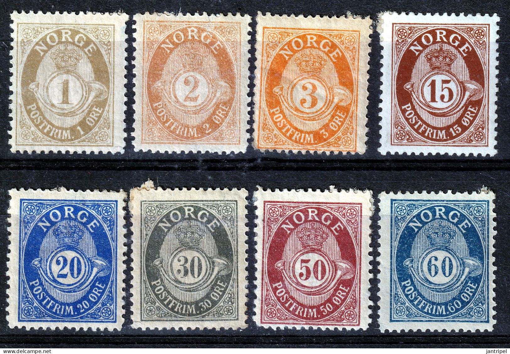 NORWAY  1894   8 STAMPS OUT Of SET MH/MNH - Ongebruikt