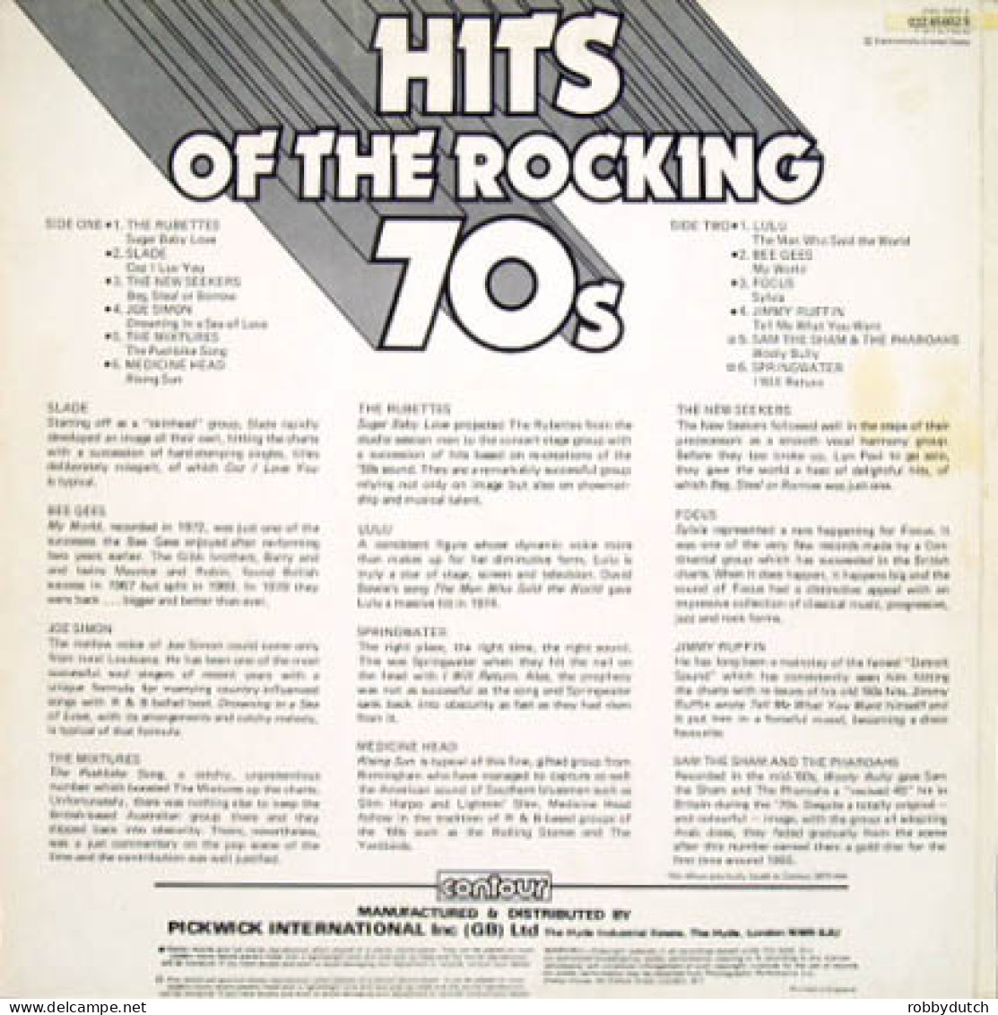 * LP *  HITS OF THE ROCKING 70s - SLADE / BEE GEES / FOCUS / SAM THE SHAM / LULU A.o. - Hit-Compilations