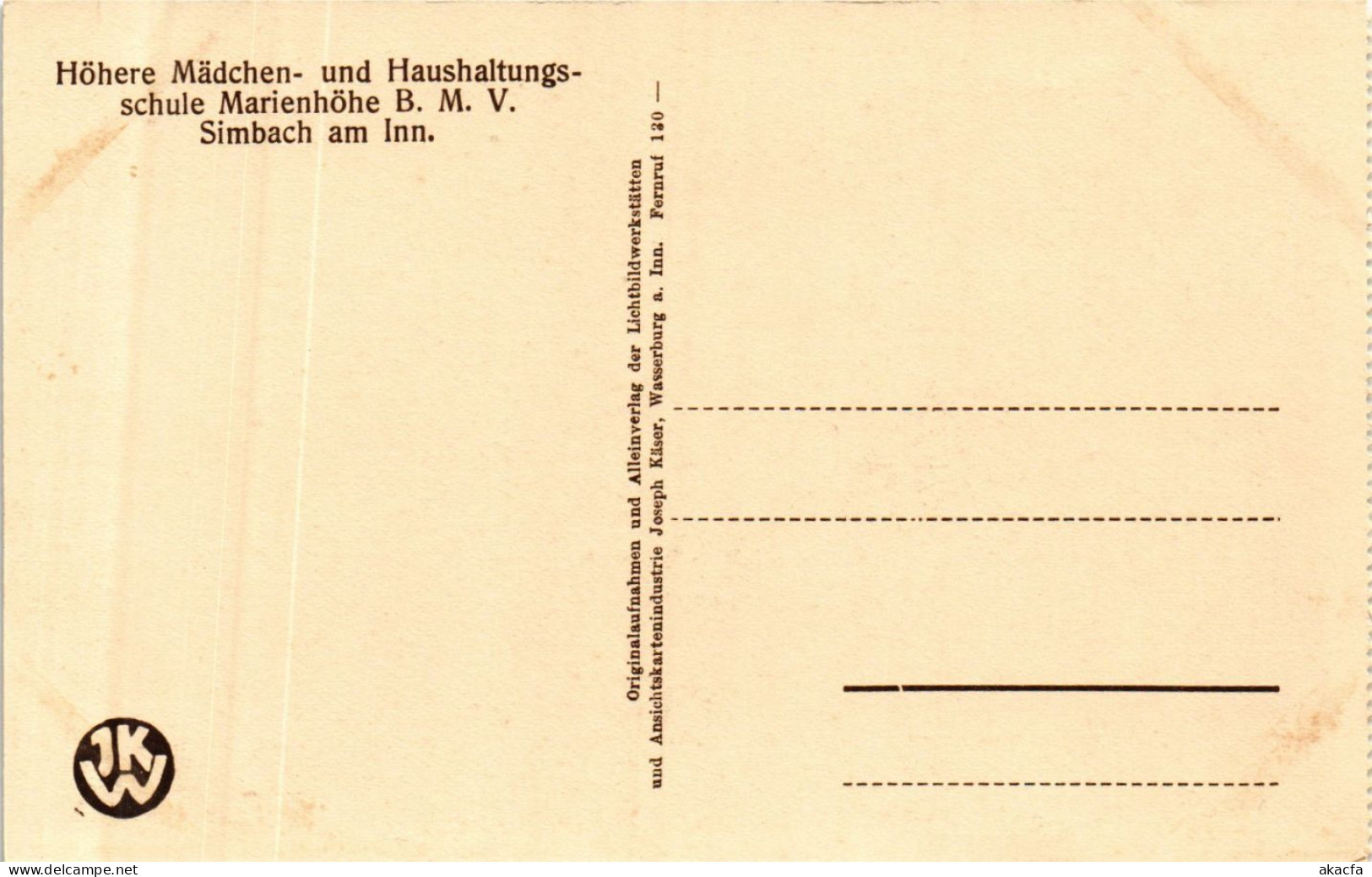 CPA AK Simbach Kuche Der Haushaltungsschule GERMANY (891910) - Simbach