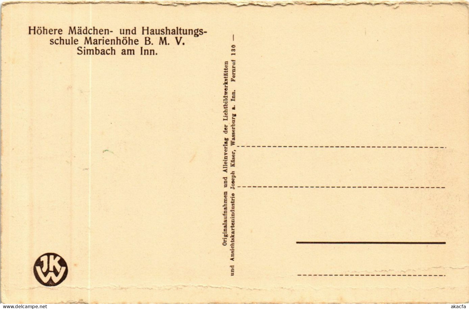 CPA AK Simbach Haushaltungsschule GERMANY (891893) - Simbach