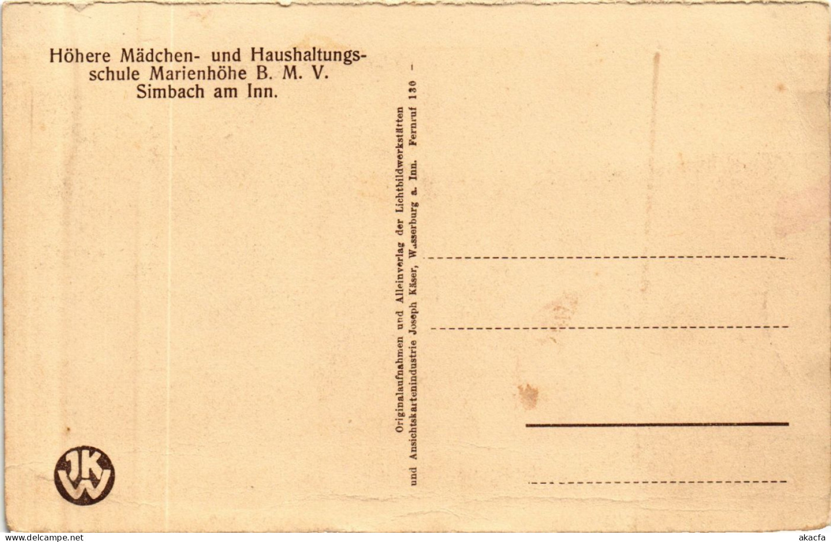 CPA AK Simbach Hohere Madchen U.Haushaltungsschule GERMANY (891895) - Simbach