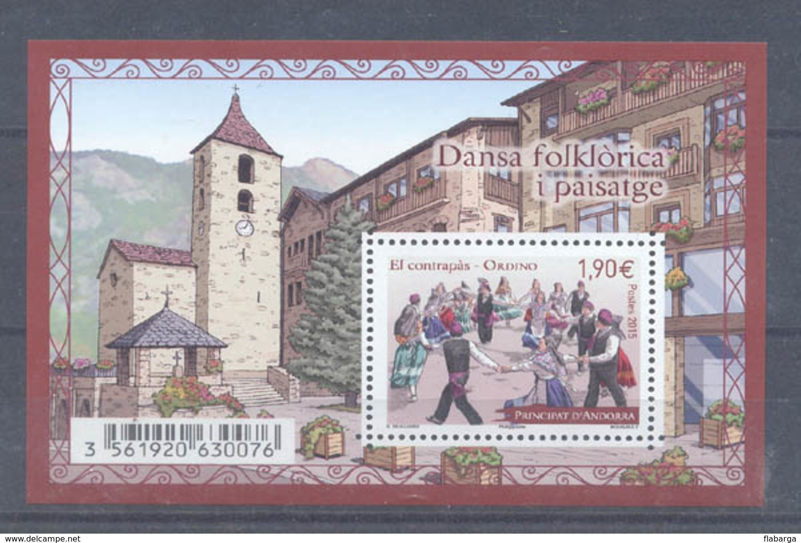 Año 2015 Nº 771 Danza Folclorika El Contrapas - Blocks & Kleinbögen