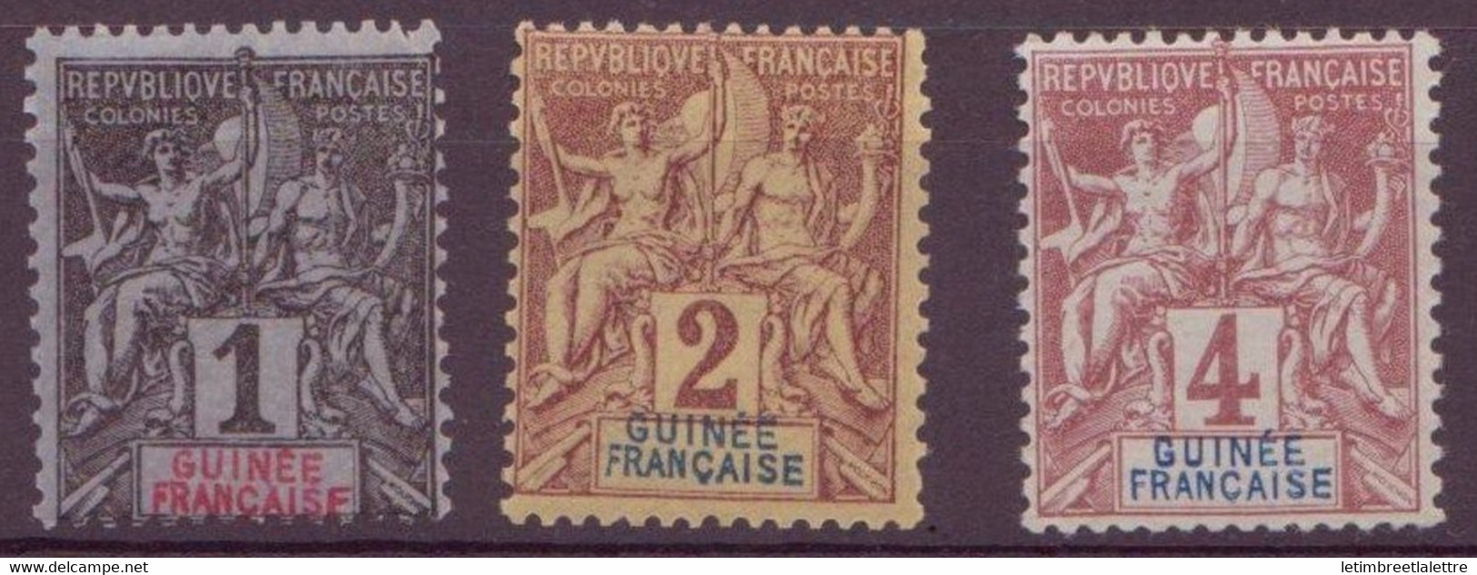 Guinée - YT N° 1 à 3  ** - Neuf Sans Charnière - Unused Stamps