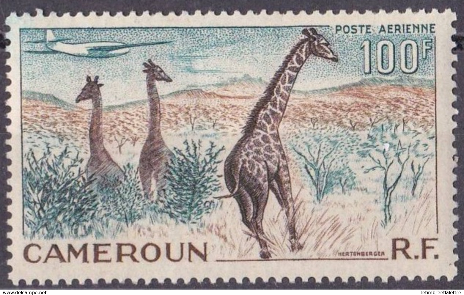 Cameroun - Poste Aérienne - YT N °47 ** - Neuf Sans Charnière - 1955 - Unused Stamps