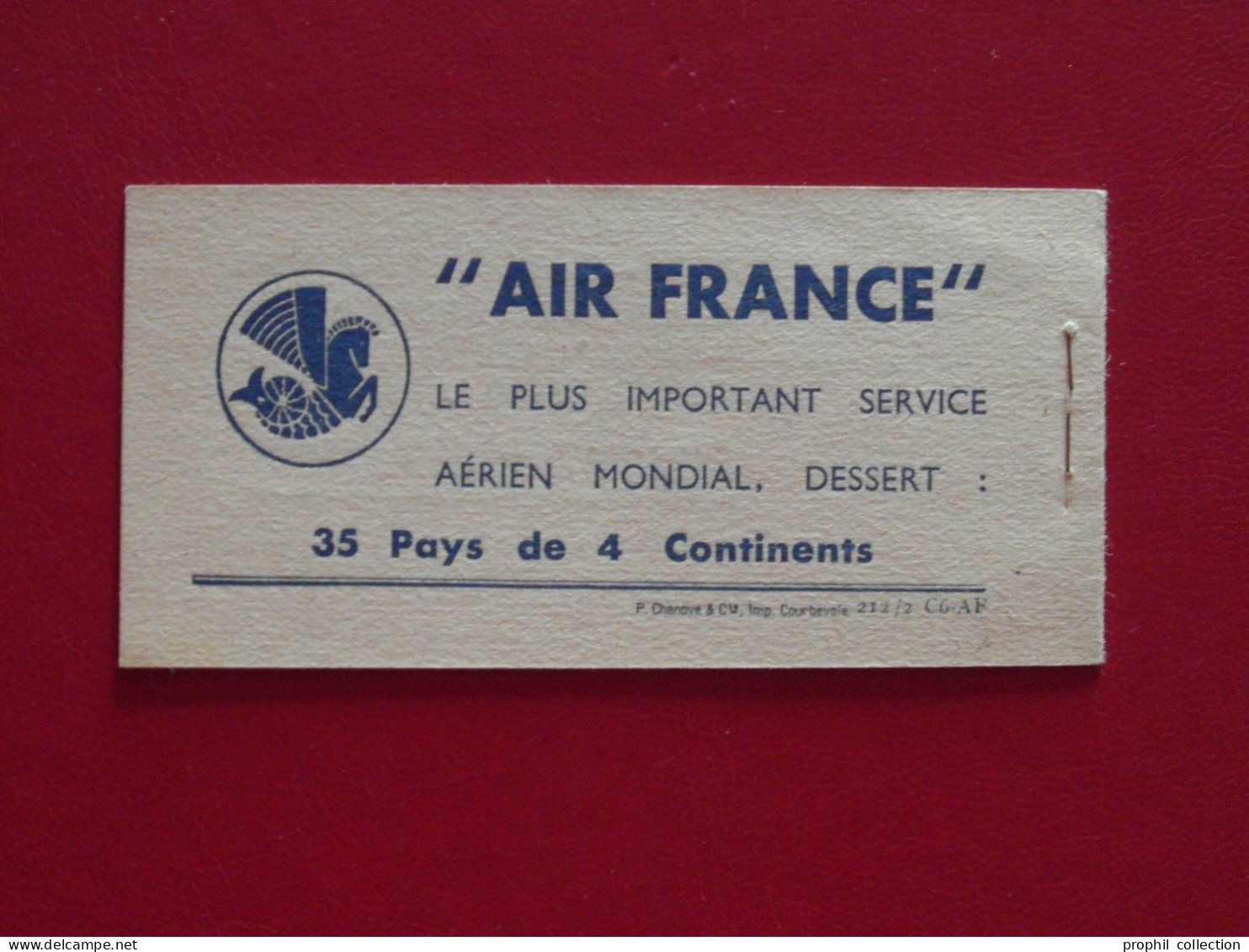 CARNET AVIATION AIR FRANCE Avec 9 VIGNETTES PAR AVION AIR MAIL (AVRIL 1936 Sur LA COUVERTURE) - Aviación