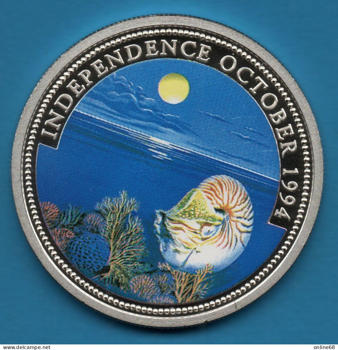 PALAU 5 DOLLARS 1994 KM# 9 INDEPENDENCE OCTOBER 1994 Argent 900‰ Silver - Palau