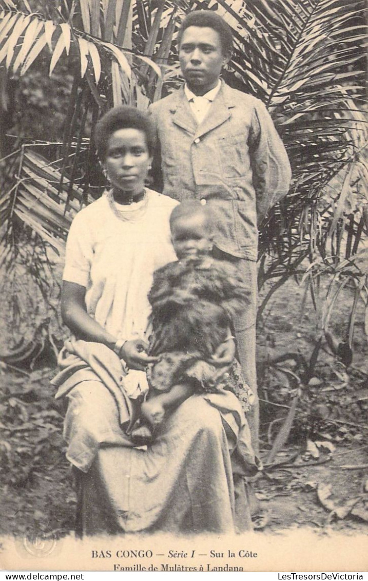 CONGO - Bas Congo - Sur La Côte - Famille De Mulâtres à Landana - Carte Postale Ancienne - Altri & Non Classificati