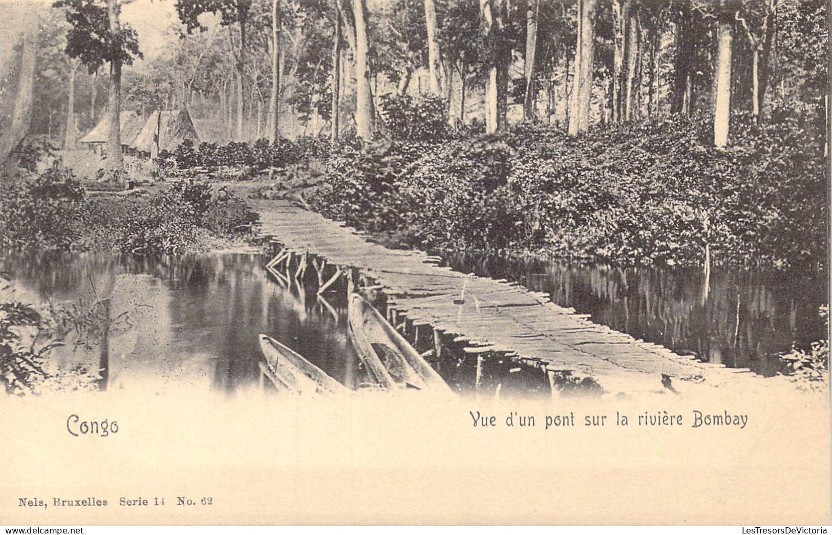 CONGO - Vue D'un Pont Sur La Rivière Bombay - Carte Postale Ancienne - Altri & Non Classificati