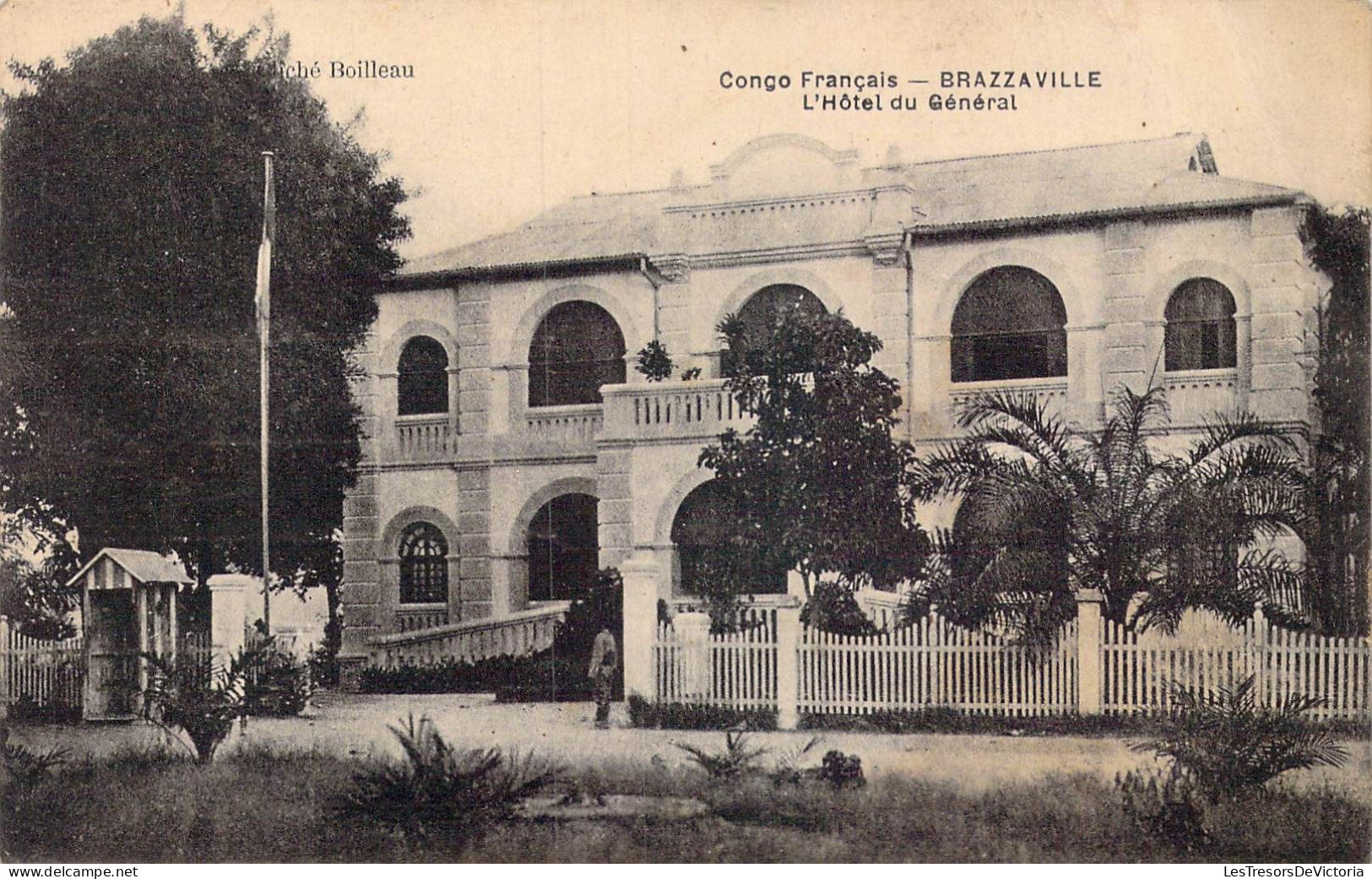 CONGO - Congo Français - Brazzaville - L'Hôtel Du Général - Carte Postale Ancienne - Congo Français