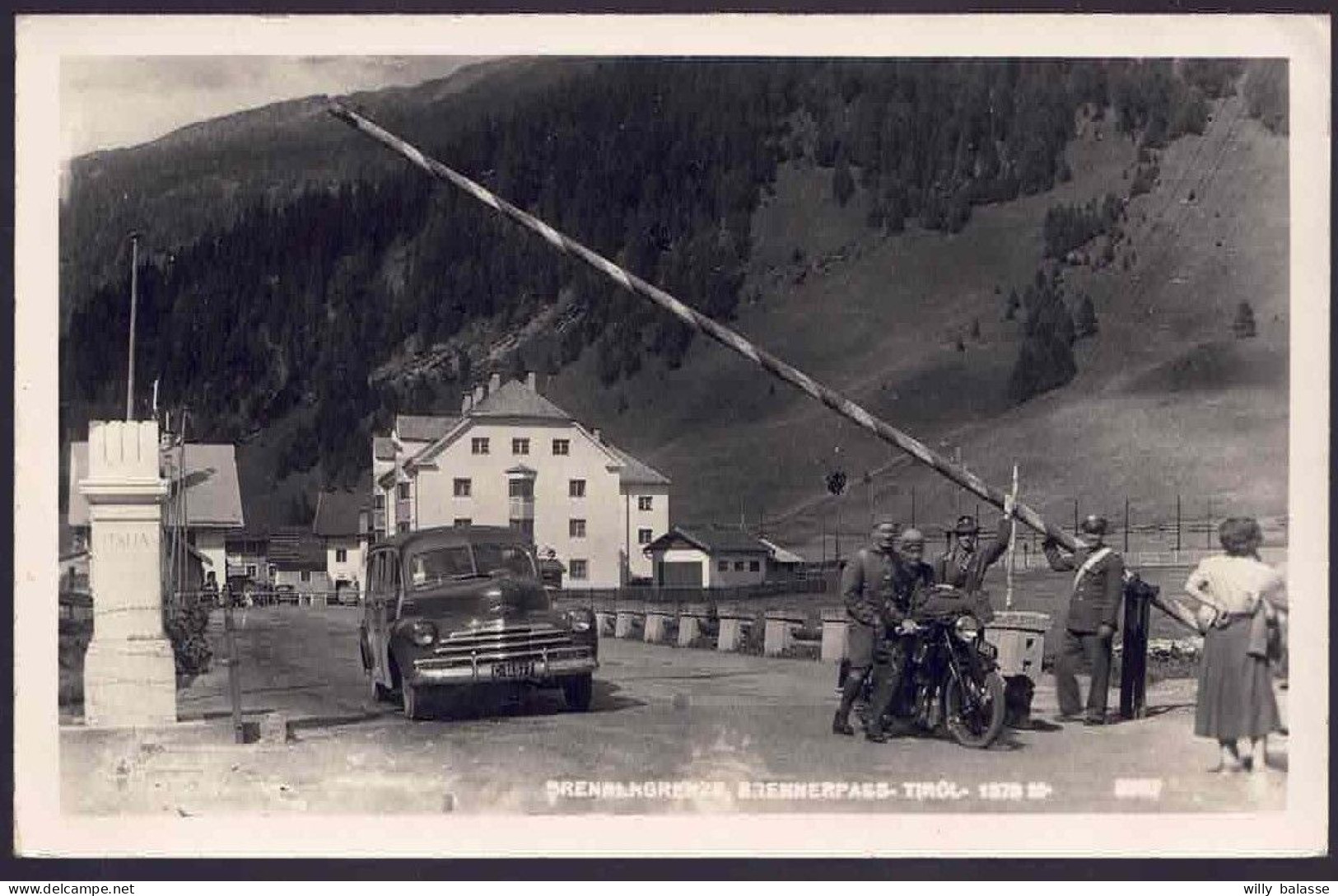 +++ Photo Carte - Douane - BRENNERGRENZE - BRENNERPASS - Tirol - Moto  - Auto  // - Douane