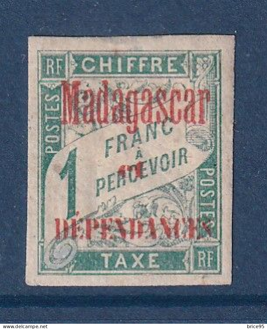 Madagascar - Taxe - YT N° 7 * - Neuf Avec Charnière - 1896 - Timbres-taxe