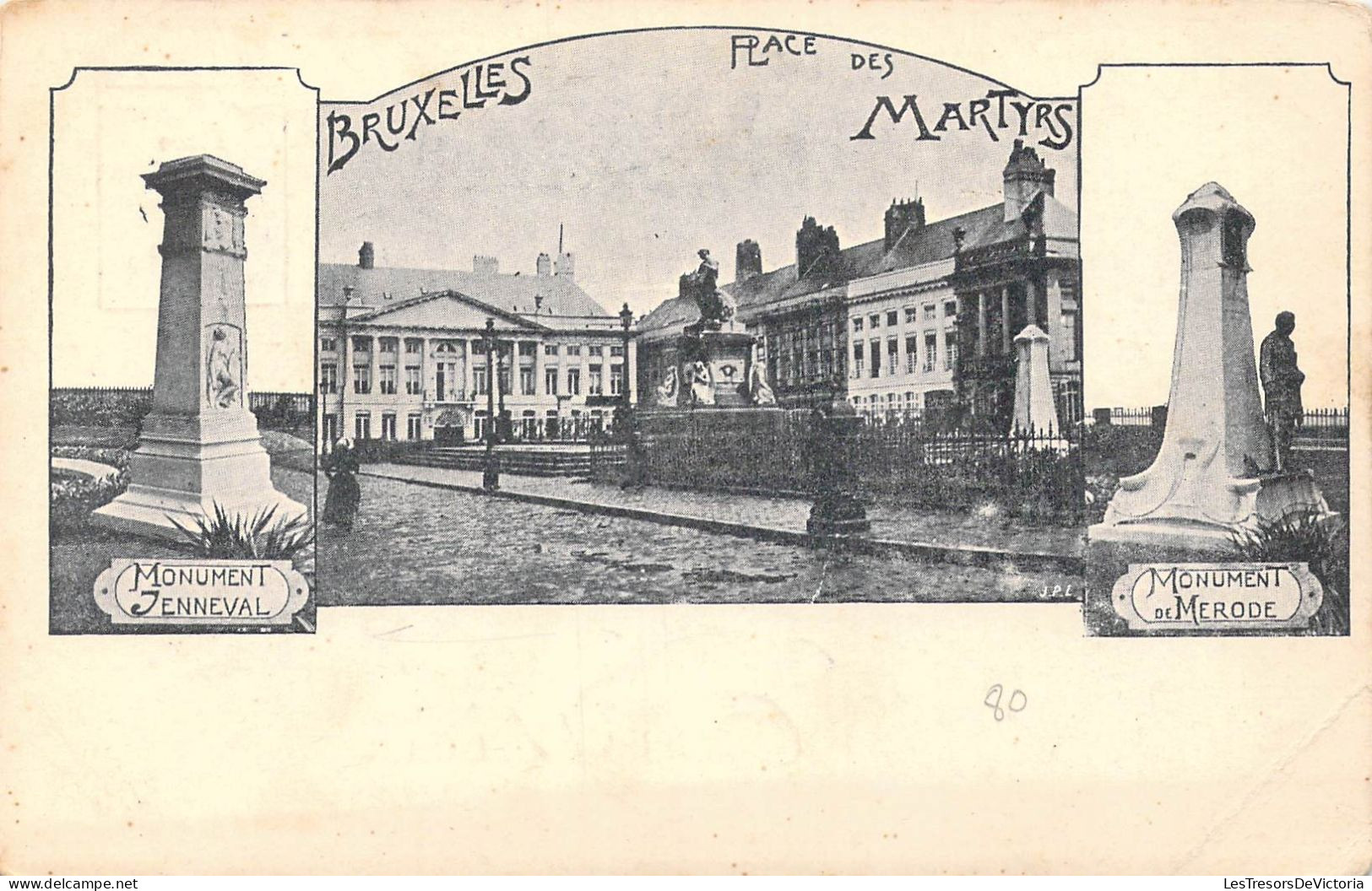 BELGIQUE - Bruxelles - Place Des Martyrs - Carte Postale Ancienne - Plätze