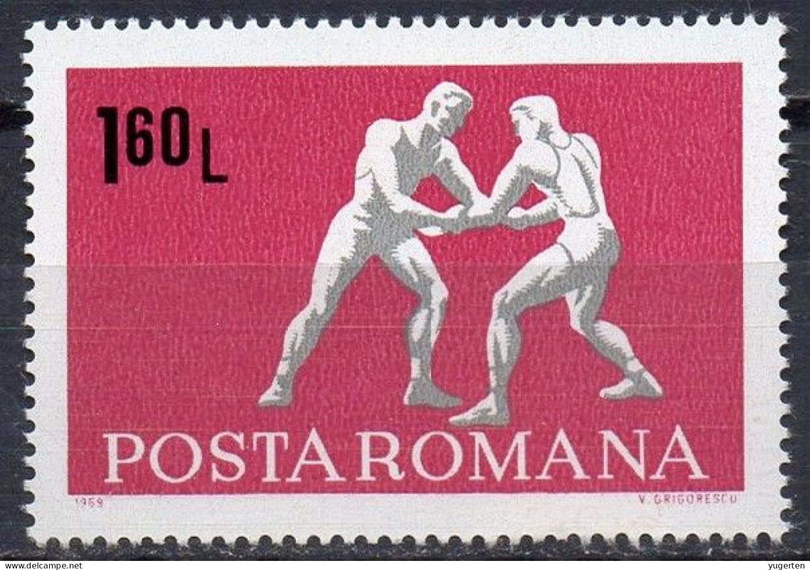 ROMANIA 1969 - 1v - MNH - Lutte - Wrestling - Sport - Ringen - Lucha -  Worstelen - 摔角 - Martial Arts - Ringen