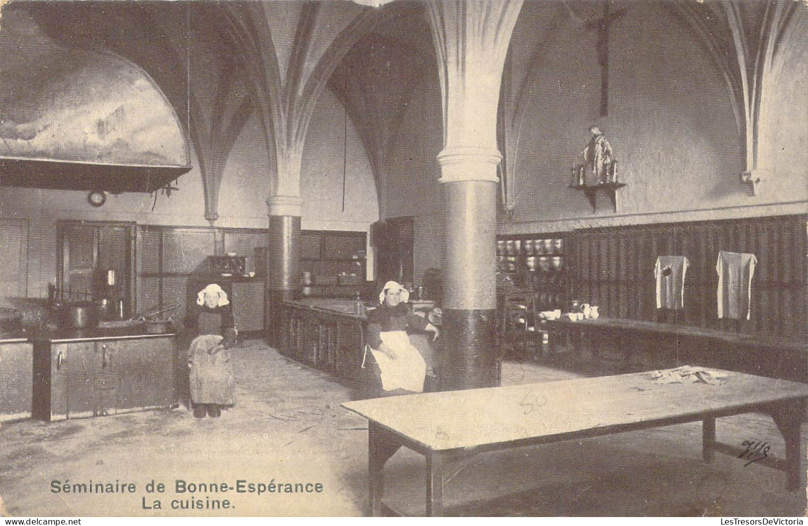 BELGIQUE - Estinnes - Séminaire De Bonne-Espérance - La Cuisine - Carte Postale Ancienne - Estinnes