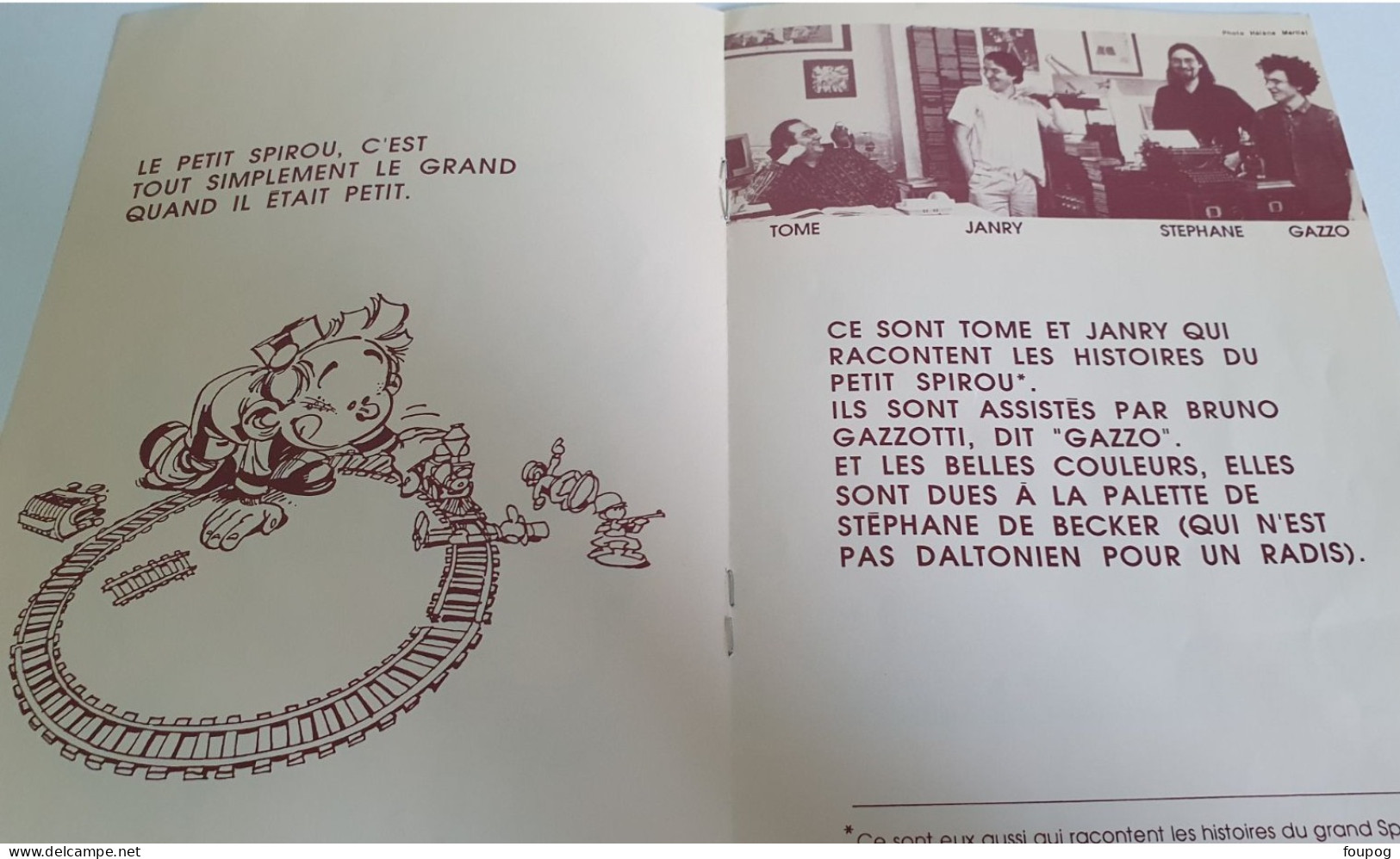 PETIT SPIROU BROCHURE 12 PAGES TOUT SUR PETIT SPIROU TOME ET JANRY ED DUPUIS - Presseunterlagen