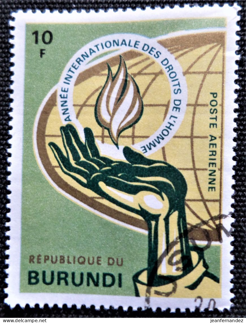 Burundi 1969 Airmail - Human Rights Year   Stampworld N° 473 - Posta Aerea