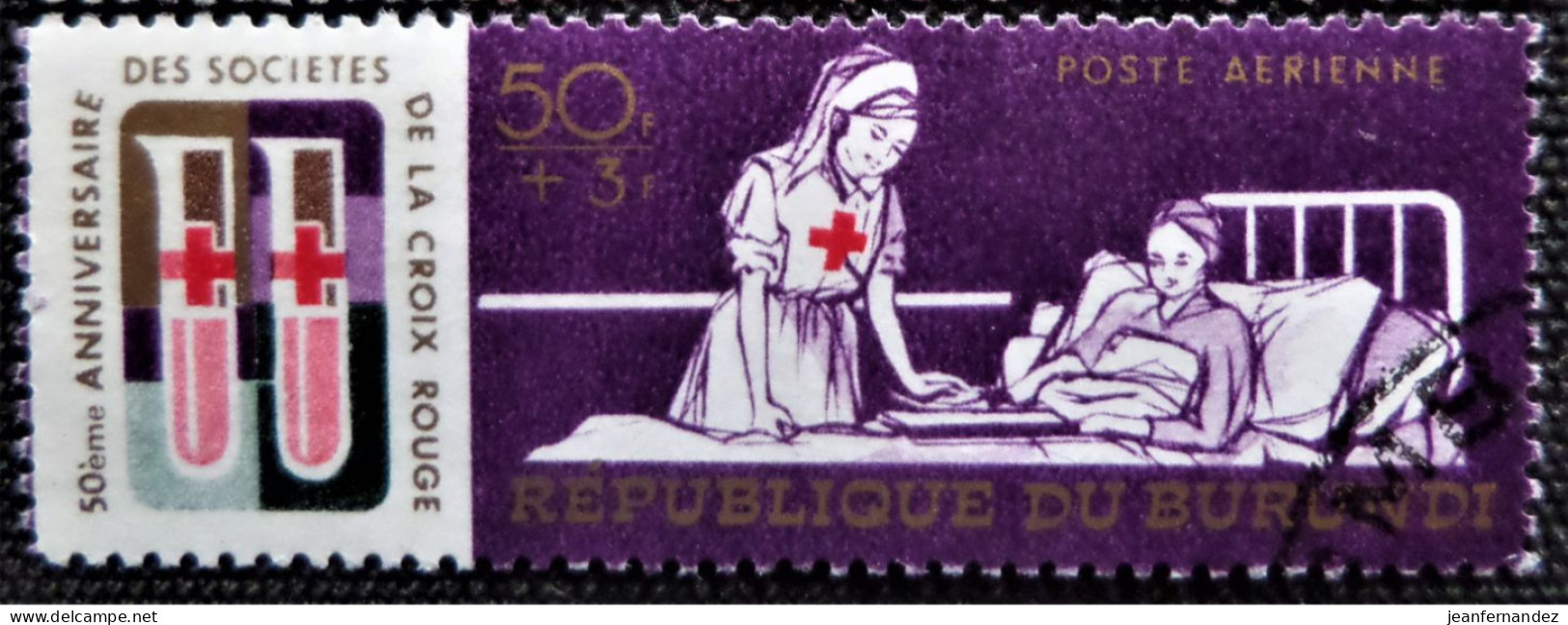 Burundi 1969 Airmail - The 50th Anniversary Of League Of Red Cross Societies  Stampworld N° 502 - Airmail