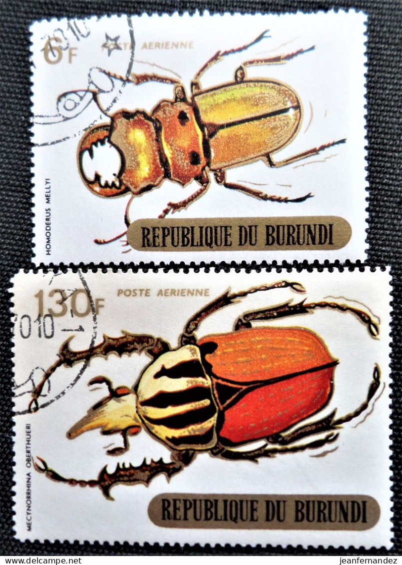Burundi  1970 Airmail - Beetles   Stampworld N° 557 Et 565 - Airmail