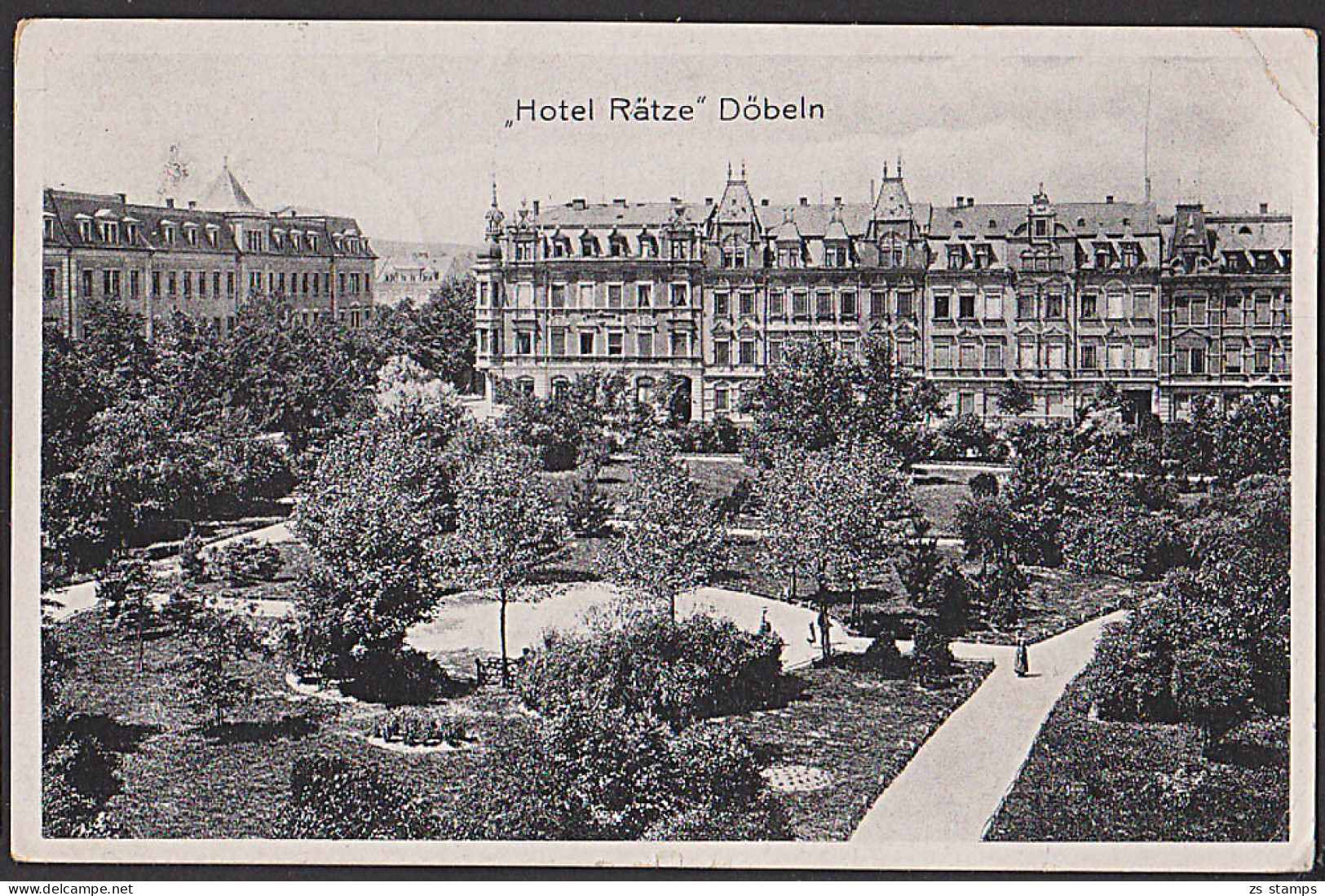 Döbeln Hotel Rätze Besitzer Karl Hofmann Karte Von 3.8.38 - Döbeln