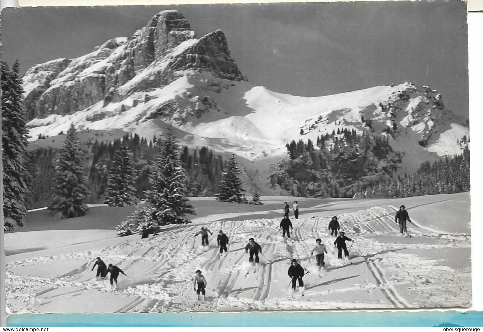 GLARIS  SOUS LA NEIGE Abfahrt Von Braunwald-Alp N°11790/2 EN 1960 - Braunwald