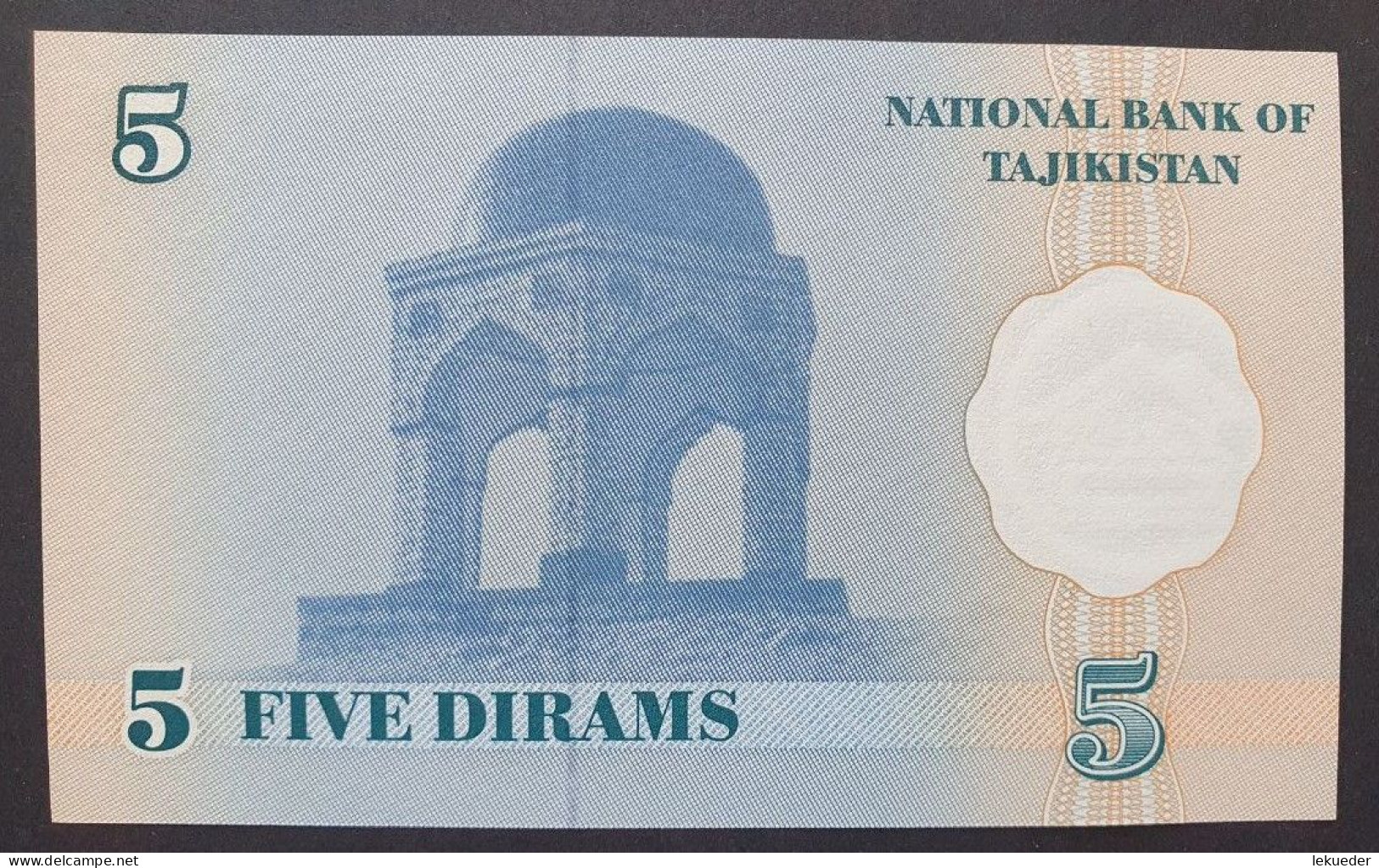 Billete De Banco De TAYIKISTÁN - 5 Rubles, 1999  Sin Cursar - Tadjikistan