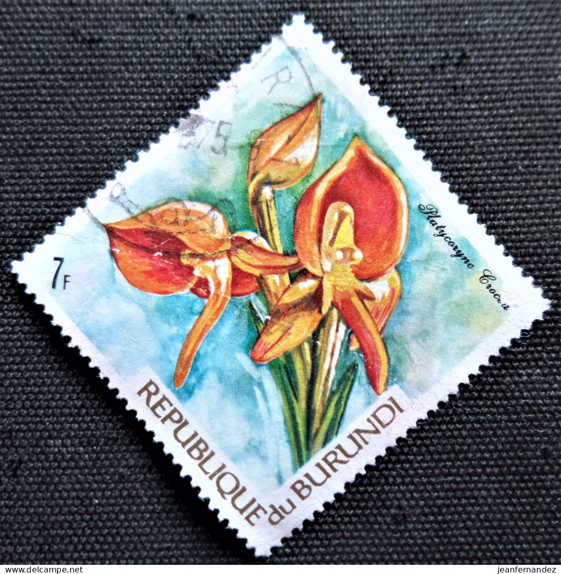 Burundi  1972 Orchid Stampworld N° 898 - Gebruikt