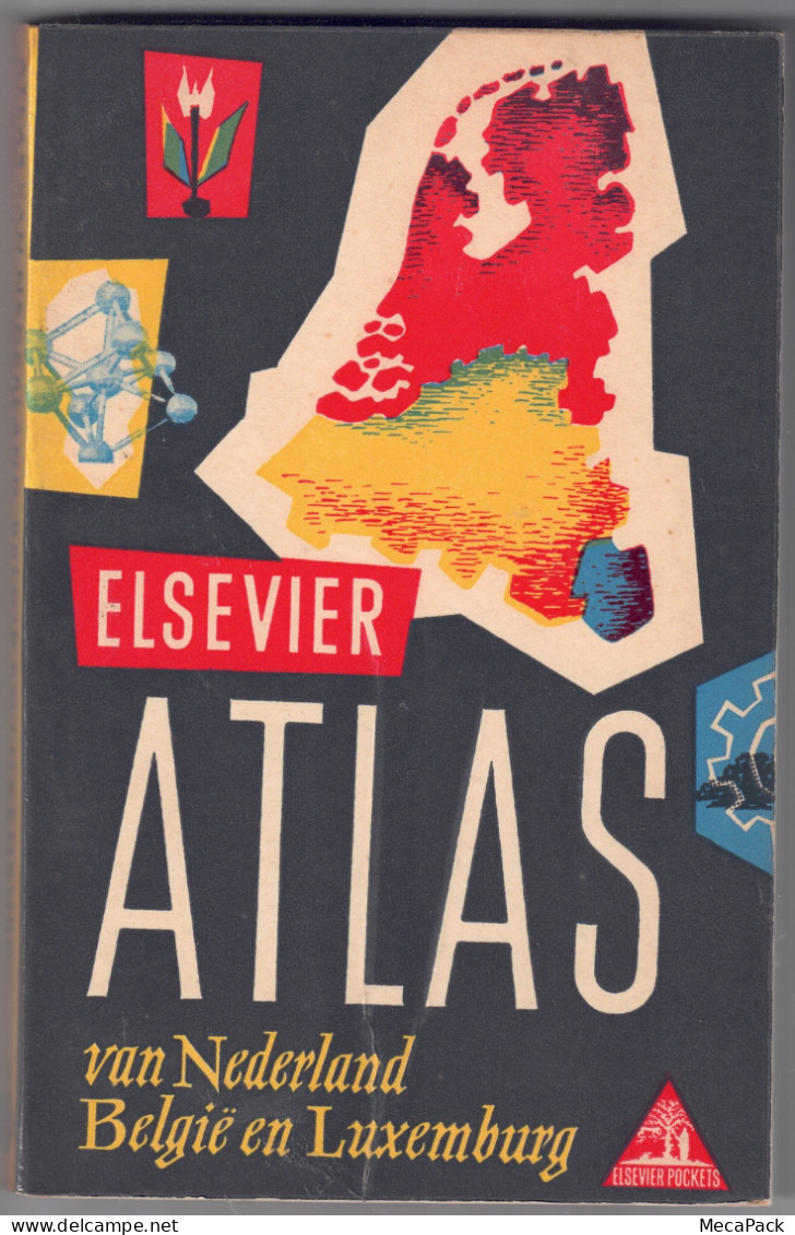 Elsevier Atlas Van Nederland, Belgïe En Luxemburg (1960) - Encyclopedieën