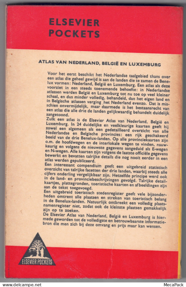 Elsevier Atlas Van Nederland, Belgïe En Luxemburg (1960) - Encyclopédies