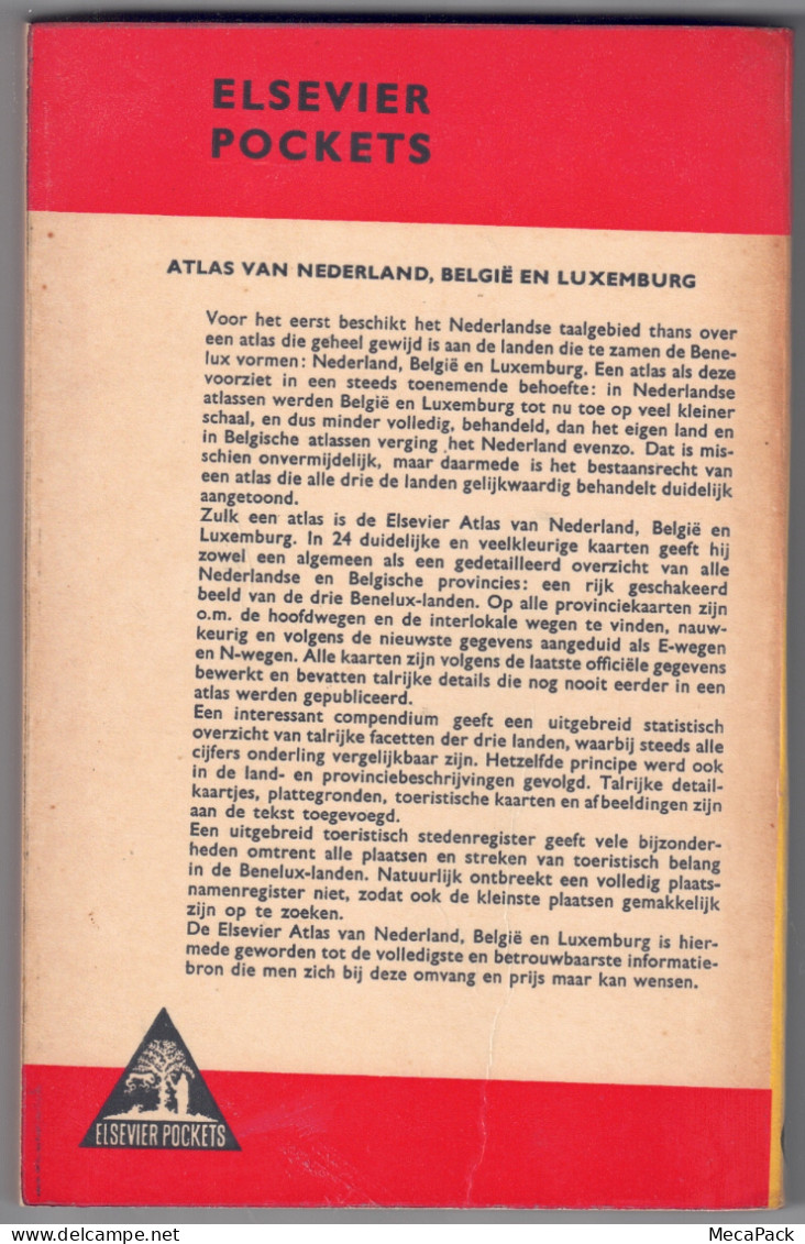 Elsevier Atlas Van Nederland, Belgïe En Luxemburg (1960) - Encyclopedieën