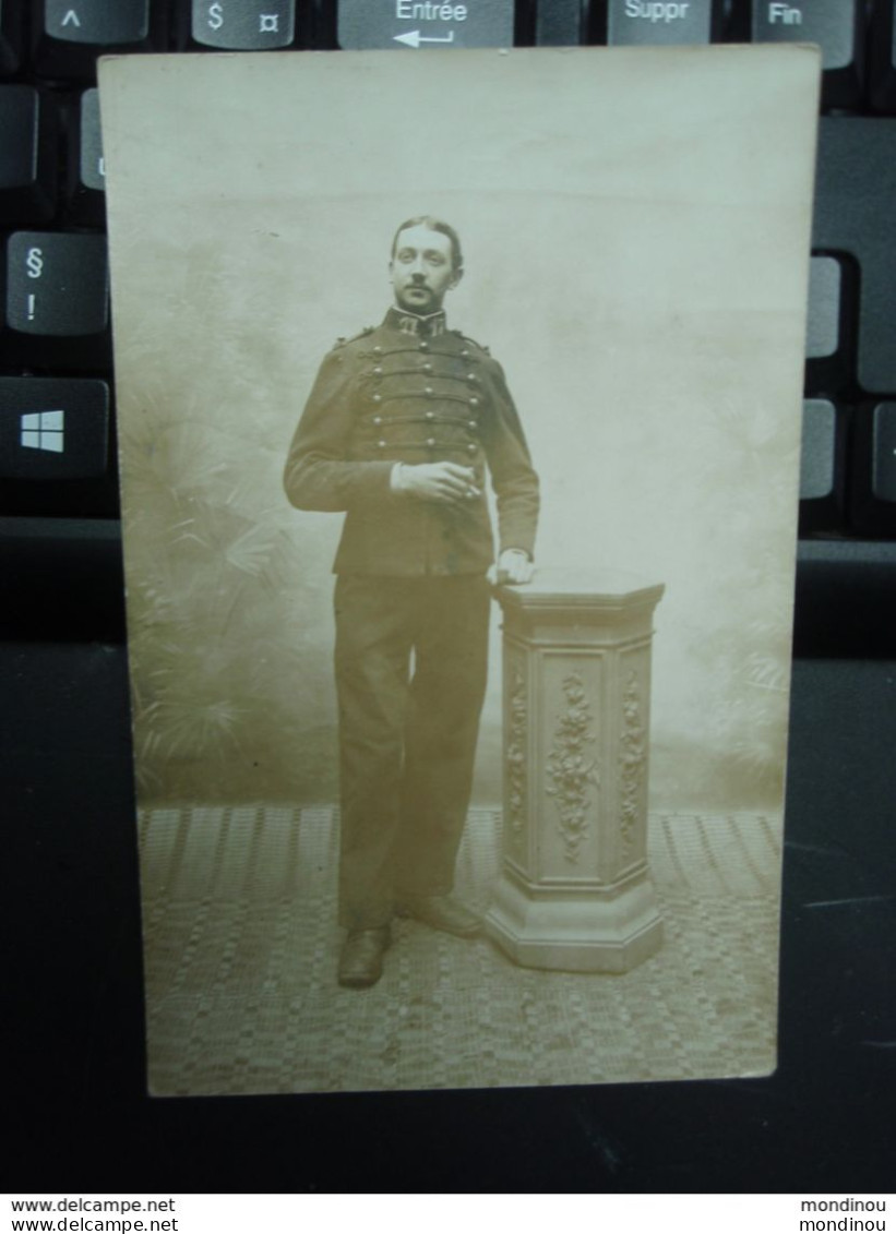 Cpa Soldat Du 17 ° Papiers Photographiques R DUVAU Colombes - Uniformes