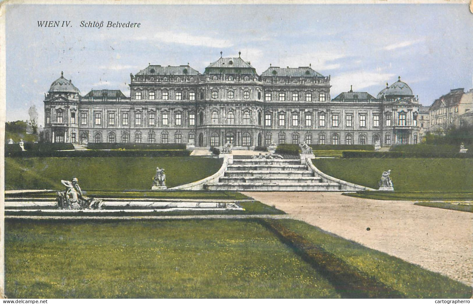 Postcard Austria Wien Schloss Belvedere - Belvedere