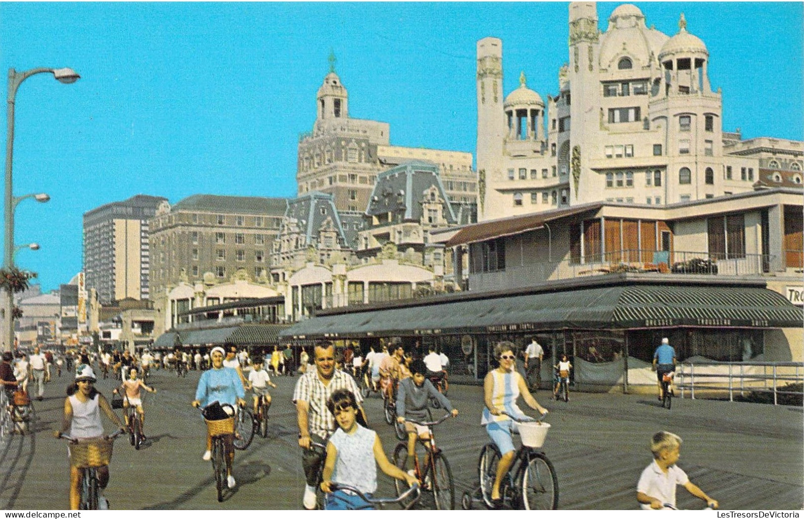 ETATS-UNIS - New Jersey - Atlantic City - Bicycling On The Boardwalk - Carte Postale Ancienne - Atlantic City