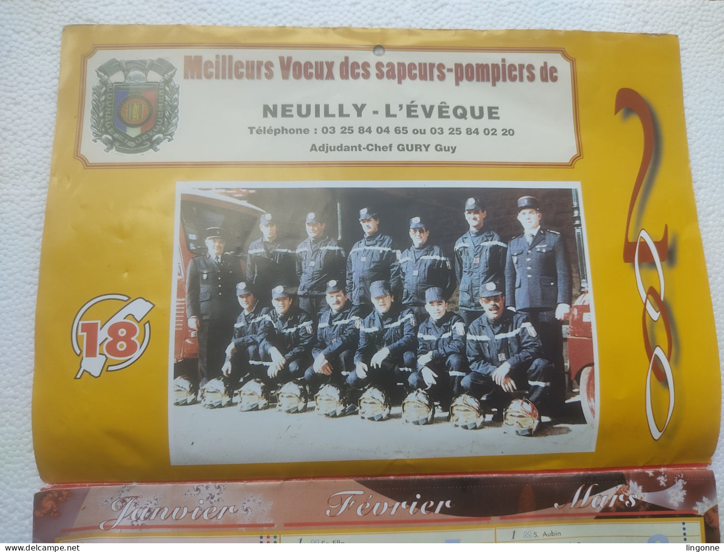 CALENDIER 2000 Des SAPEURS-POMPIERS NEUILLY L'EVEQUE (Haute-Marne 52) - Grand Format : 1991-00